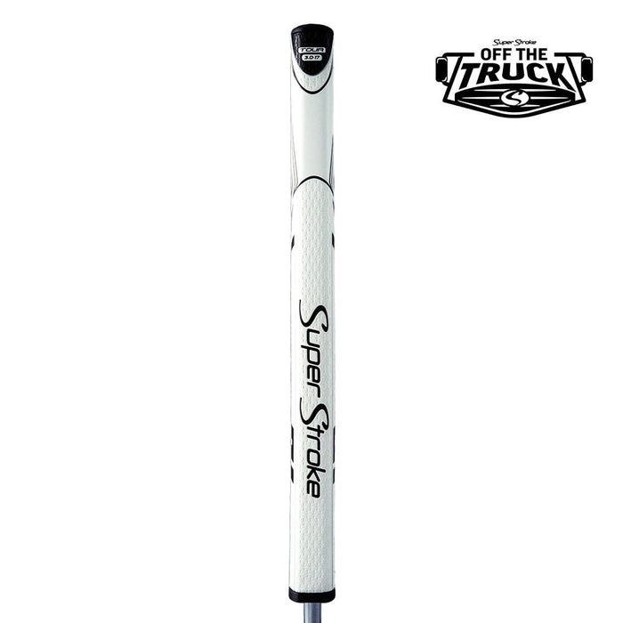 SuperStroke Zenergy Tour 3.0 17-inch putter grip in White/Black