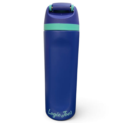 Surf'n Shark Hydration Bottle | 24oz Insulated Stainless Steel | Flip Straw Lid w/ Handle - Club Rehab