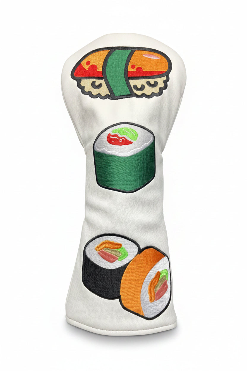 Sushi Headcover - White Driver - Club Rehab