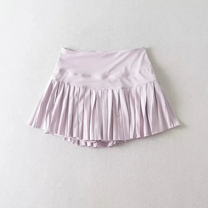 Swing Society High - Waisted Pleated Skort - Blush Birdie L - Club Rehab
