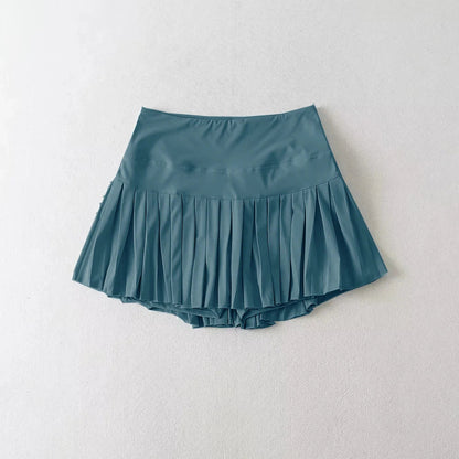 Swing Society High - Waisted Pleated Skort - Greenside Glow S - Club Rehab