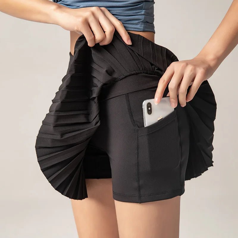 Swing Society High - Waisted Pleated Skort - Fairway Frost S - Club Rehab
