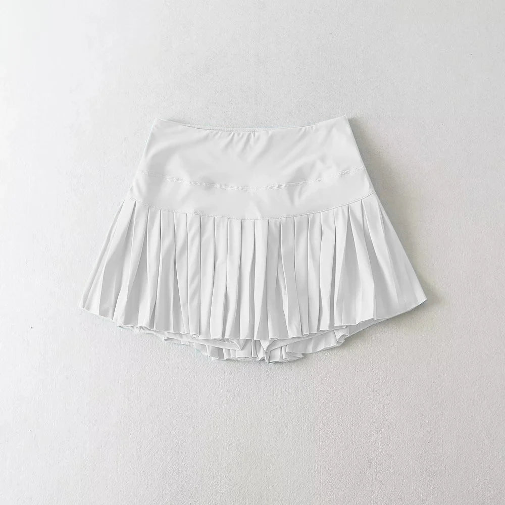 Swing Society High - Waisted Pleated Skort - Fairway Frost S - Club Rehab