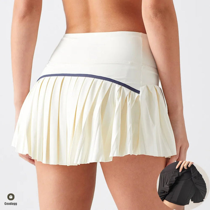 Swing Society High - Waisted Pleated Skort - Fairway Frost S - Club Rehab