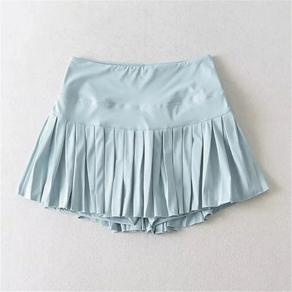 Swing Society High - Waisted Pleated Skort - Fairway Frost S - Club Rehab