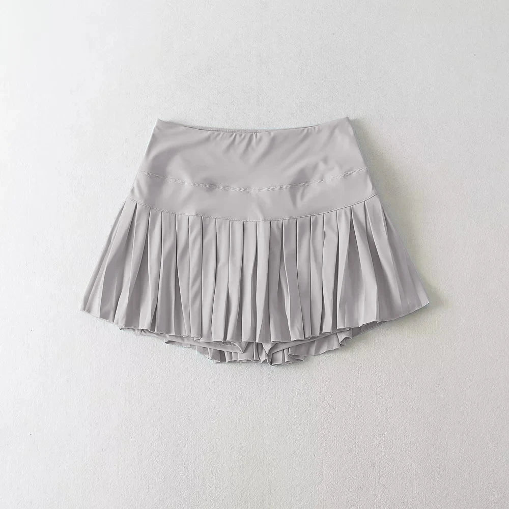 Swing Society High - Waisted Pleated Skort - Pebble Putt S - Club Rehab