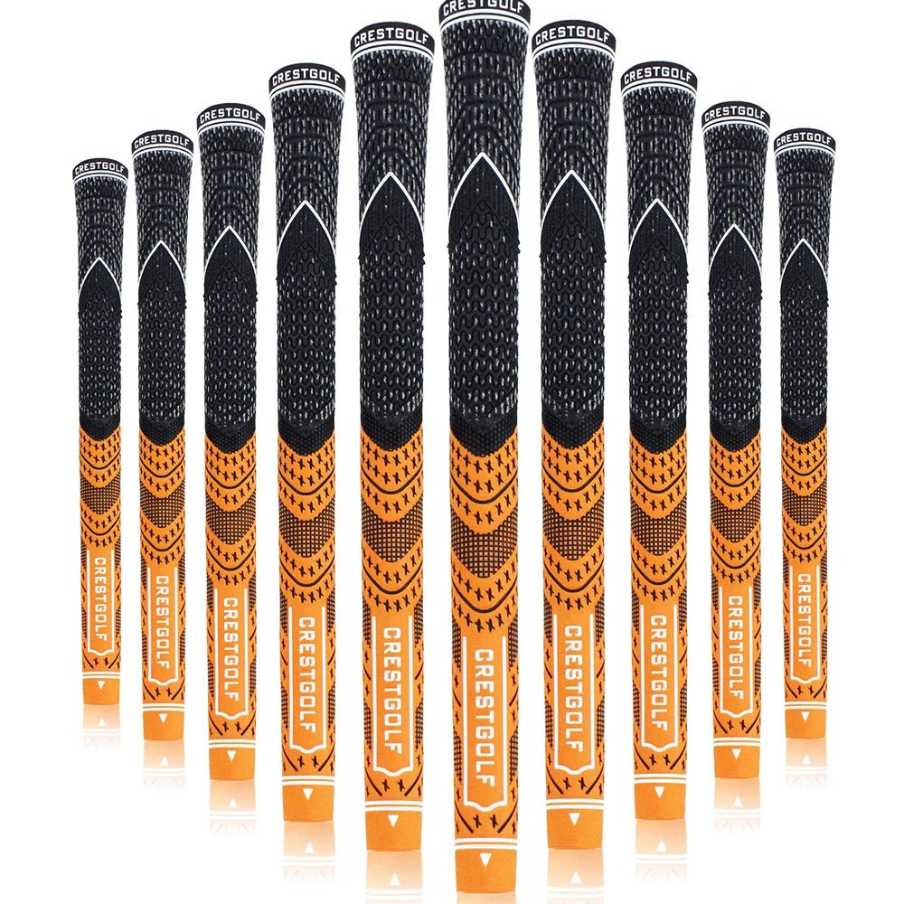 SwingSteady Midsize Golf Grips (10 Grips) - Color Splash Collection - Club Rehab - GripOrange45064219492544