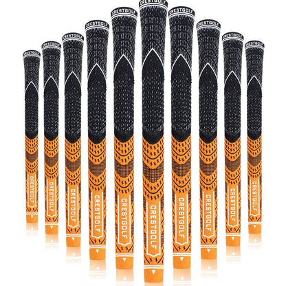 SwingSteady Midsize Golf Grips (10 Grips) - Color Splash Collection - Club Rehab - GripOrange45064219492544