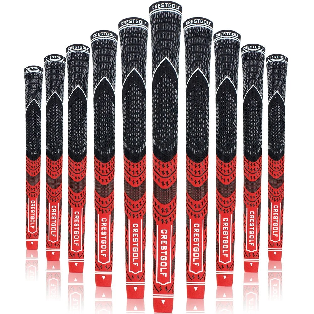 SwingSteady Midsize Golf Grips (10 Grips) - Color Splash Collection - Club Rehab - GripRed45064219427008