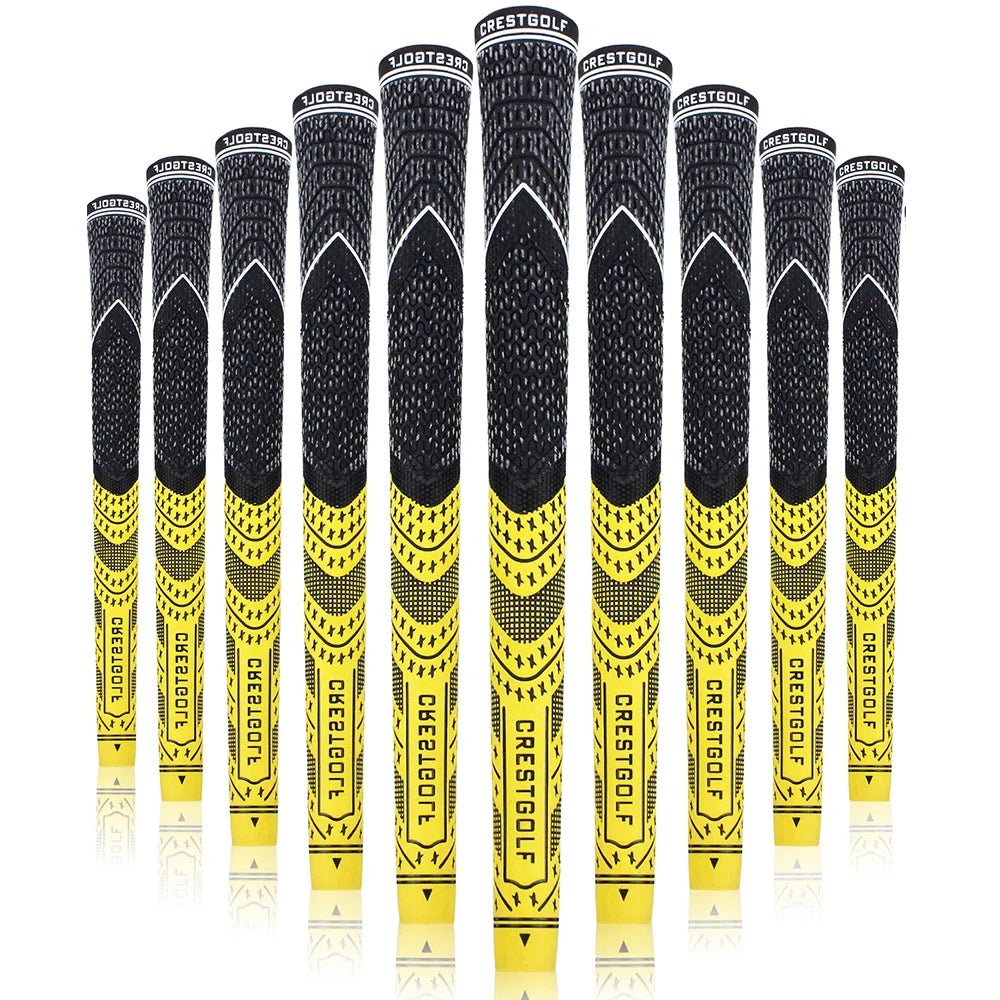 SwingSteady Midsize Golf Grips (10 Grips) - Color Splash Collection - Club Rehab - GripYellow45064219394240