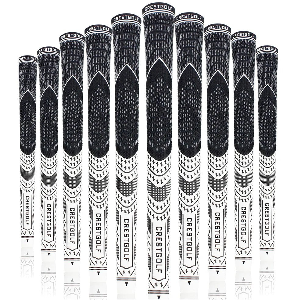 SwingSteady Midsize Golf Grips (10 Grips) - Color Splash Collection - Club Rehab - GripWhite45064219525312