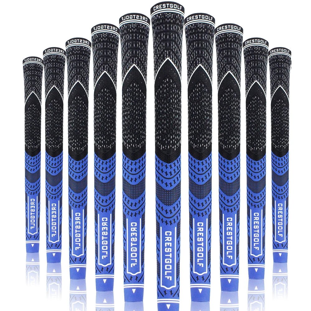 SwingSteady Midsize Golf Grips (10 Grips) - Color Splash Collection - Club Rehab - GripBlue45064219590848