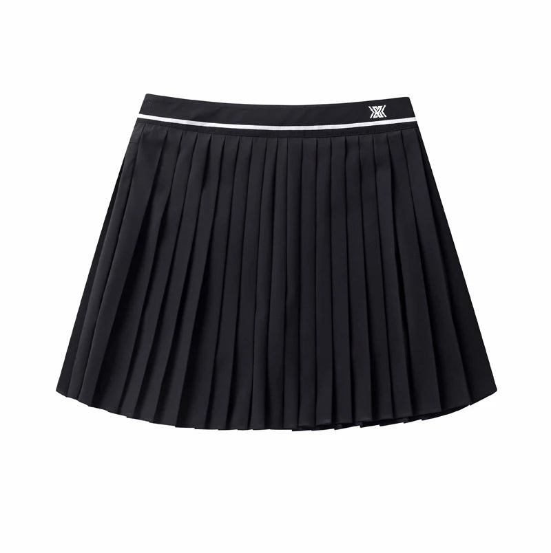 SwingStyle Pleated Golf Skirt – Where Performance Meets Chic - Black S - Club Rehab