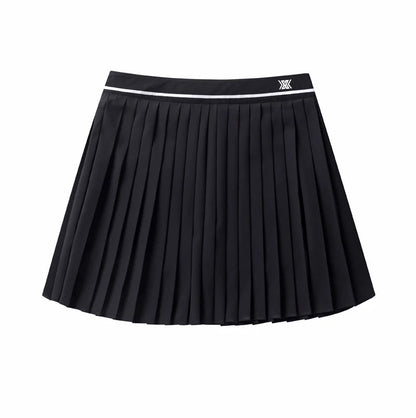 SwingStyle Pleated Golf Skirt – Where Performance Meets Chic - Black S - Club Rehab