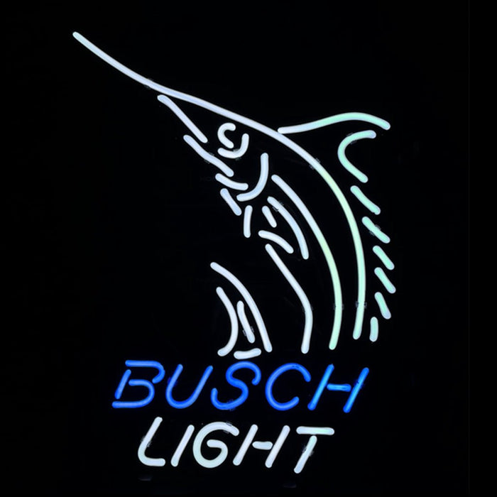 Swordfish Busch Light Beer Neon Sign - Club Rehab