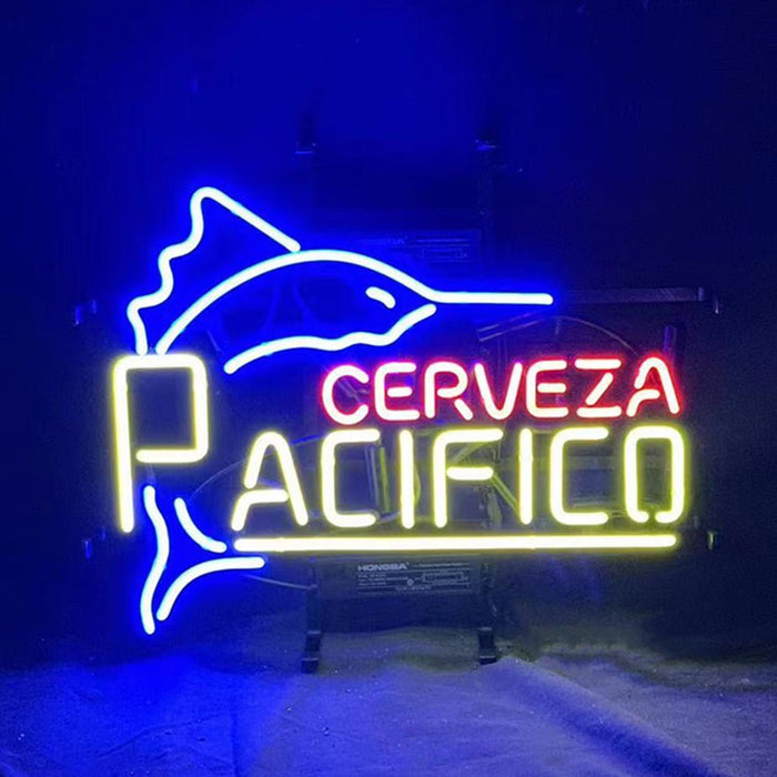 Swordfish Cerveza Pacifico Neon Signs Light - Club Rehab