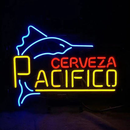 Swordfish Cerveza Pacifico Neon Signs Light - Club Rehab