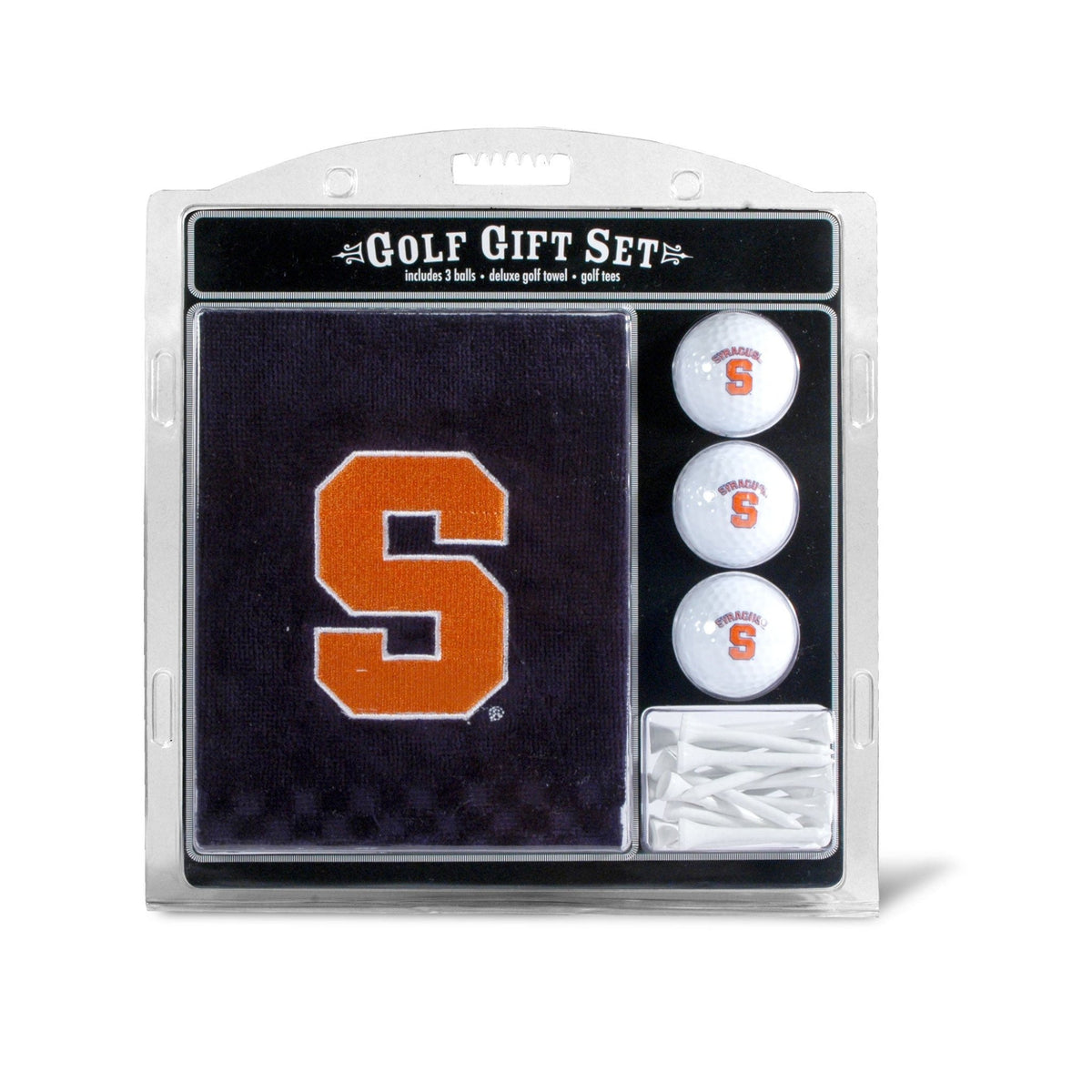 Syracuse Orange Embroidered Towel Golf Gift Set