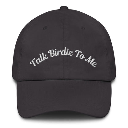 Talk Birdie To Me Embroidered Golf Hat for Women - Dark Grey - Club Rehab