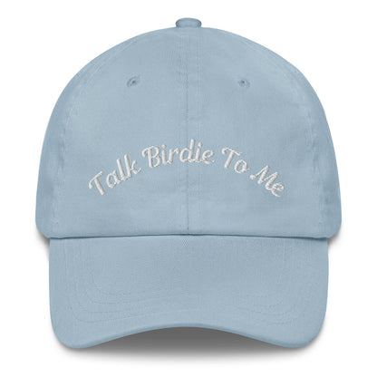 Talk Birdie To Me Embroidered Golf Hat for Women - Light Blue - Club Rehab