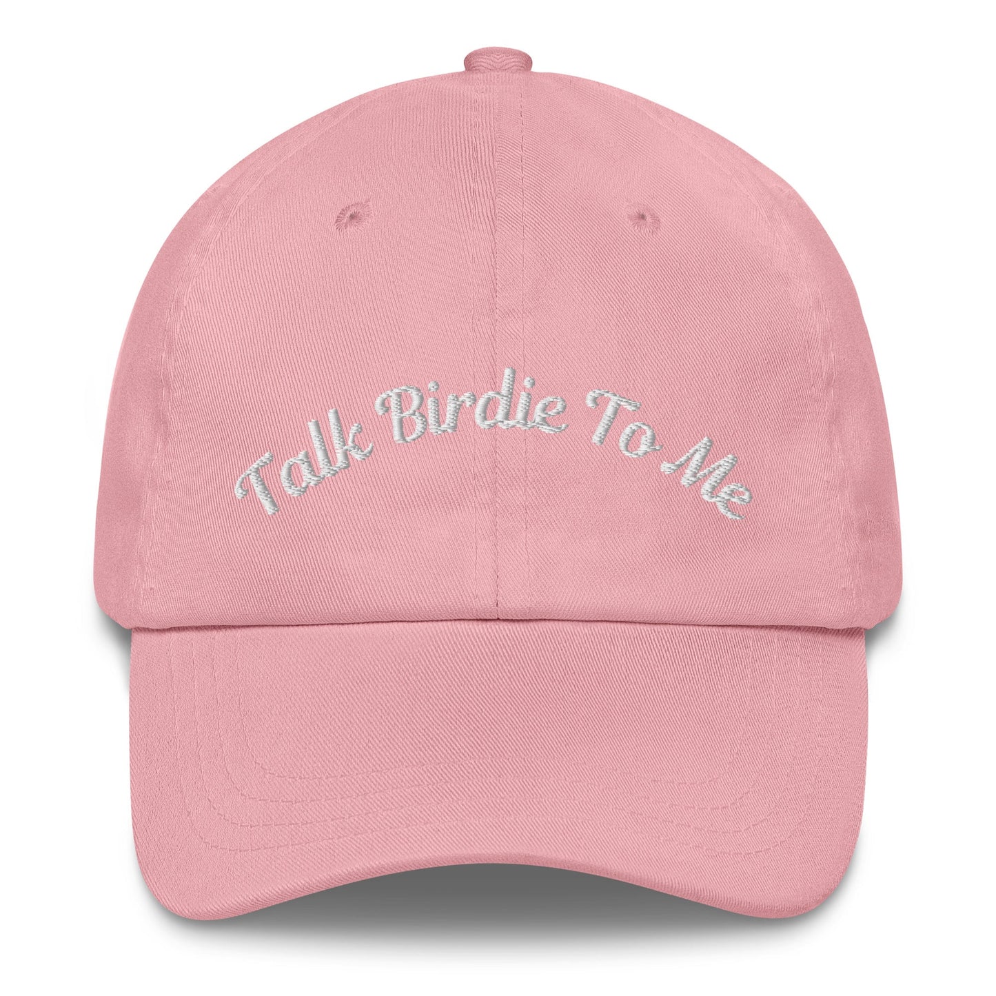Talk Birdie To Me Embroidered Golf Hat for Women - Pink - Club Rehab