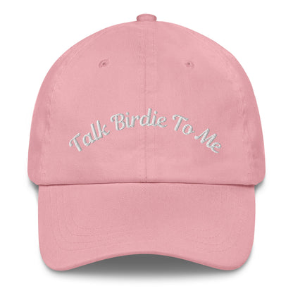 Talk Birdie To Me Embroidered Golf Hat for Women - Pink - Club Rehab