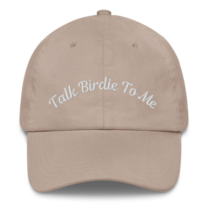 Talk Birdie To Me Embroidered Golf Hat for Women - Stone - Club Rehab