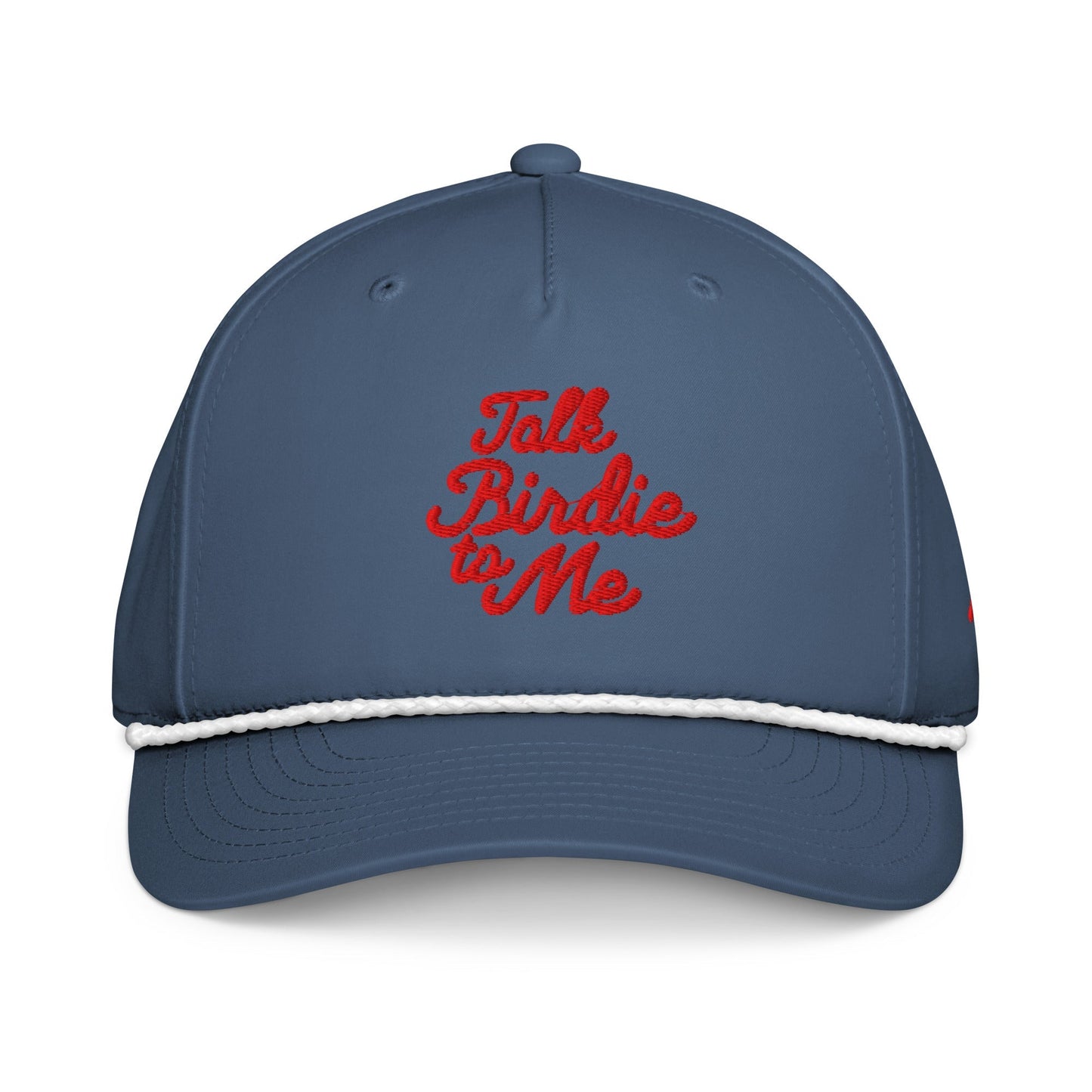 Talk Birdie to Me Embroidered Rope Hat - Light Blue/White - Club Rehab