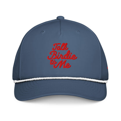 Talk Birdie to Me Embroidered Rope Hat - Light Blue/White - Club Rehab