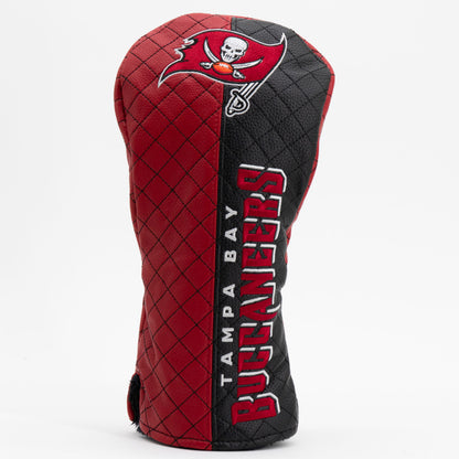Tampa Bay Buccaneers Split Driver quilted headcover, front view