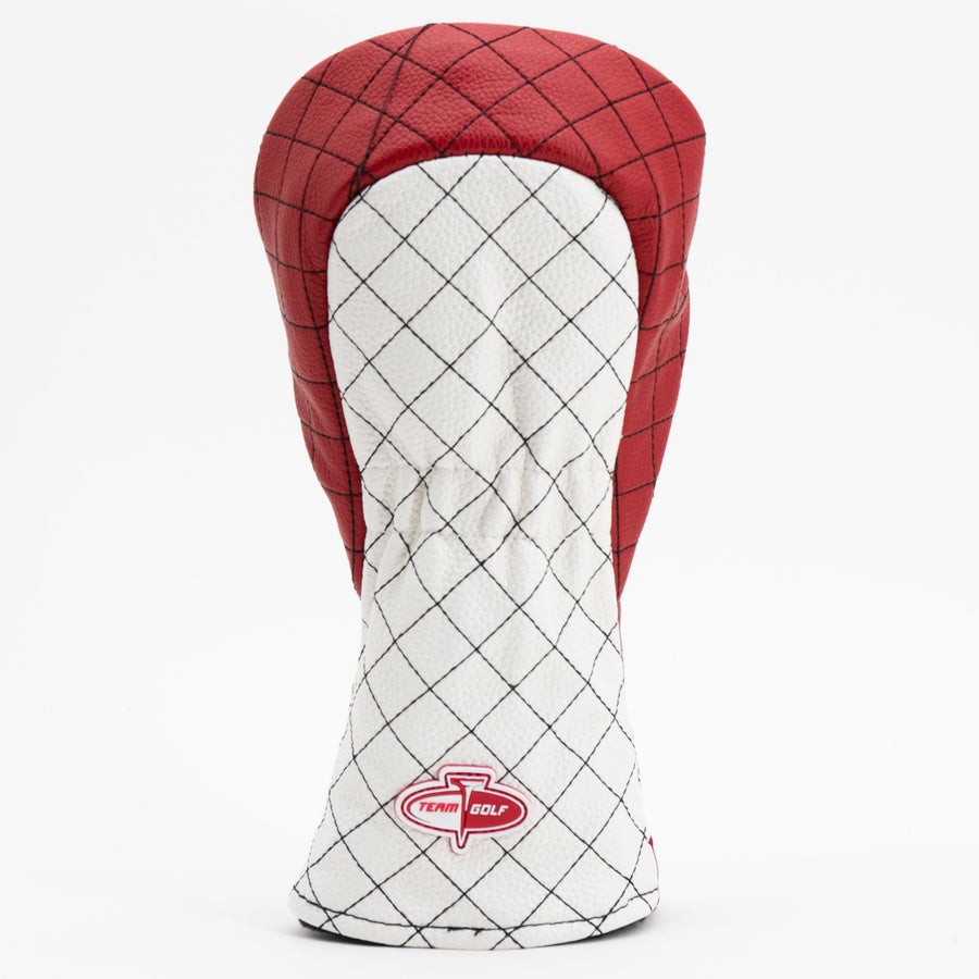 Tampa Bay Buccaneers striped quilted fairway cover, back view