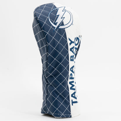 Tampa Bay Lightning split fairway quilted golf headcover alternate view