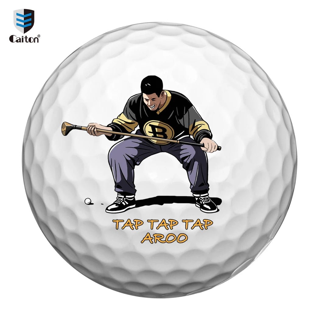 “Tap It In” Funny Golf Ball 4 - Pack – Happy - Inspired Gag Gift Set - Club Rehab
