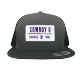 Charcoal Flat Bill Mesh Snapback