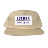 Khaki Flat Bill Canvas Snapback
