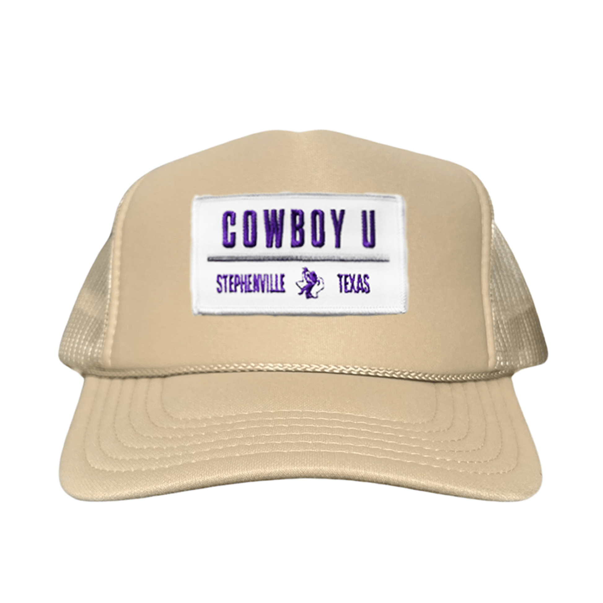 Tarleton State University Cowboy U / Hat / 250 / TAR035 / MM - Navy Flat Bill Canvas Snapback - Club Rehab