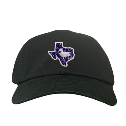 Tarleton State University State of Texas Oscar P / Hat / 177 / TAR006 / MG - Black Dad Hat - Club Rehab