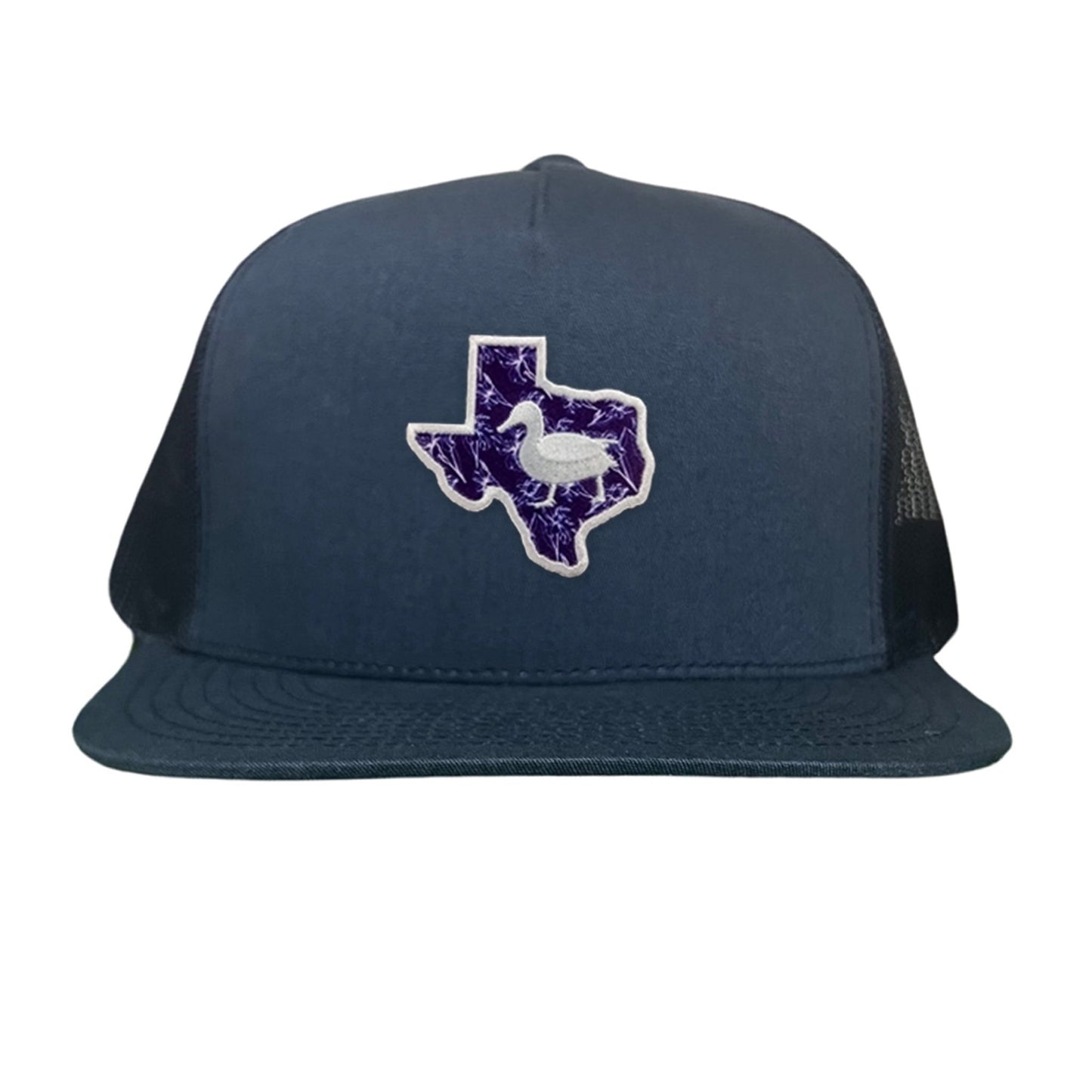 Tarleton State University State of Texas Oscar P / Hat / 177 / TAR006 / MG - Navy Flat Bill Mesh Snapback - Club Rehab