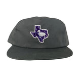Charcoal Flat Bill Canvas Snapback