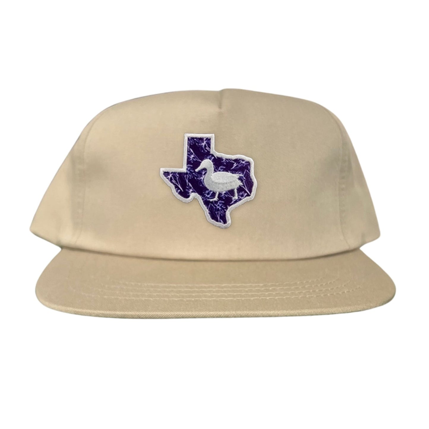Tarleton State University State of Texas Oscar P / Hat / 177 / TAR006 / MG - Khaki Flat Bill Canvas Snapback - Club Rehab