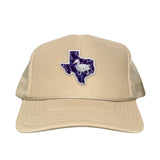 Khaki Foam Curved Snapback
