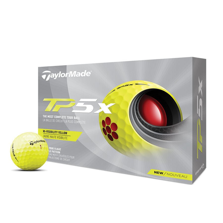 TaylorMade TP5x Golf Balls - 12 Pack - Yellow - Club Rehab