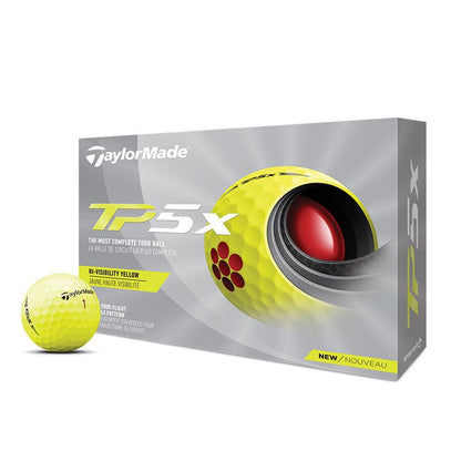 TaylorMade TP5x Golf Balls - 12 Pack - Yellow - Club Rehab
