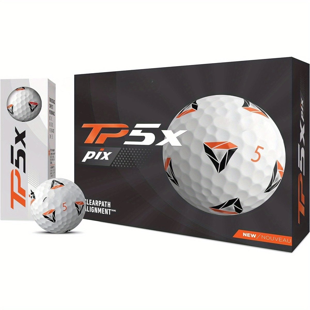 BRAND NEW TAYLORMADE TP 5x PIX top AND TP 5x GOLFBALLS