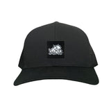 Black Curved Bill Mesh Snapback