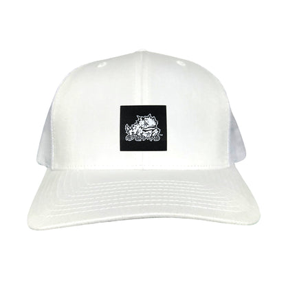 TCU Black Label Horned Frog Logo / 191 / Hat / TCU007 / MM - White Curved Bill Mesh Snapback - Club Rehab