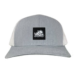 Heather Grey / White Curved Bill Mesh Snapback
