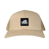 Khaki Curved Bill Mesh Snapback