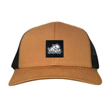 Caramel / Black Curved Bill Mesh Snapback