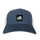 Navy / White Curved Bill Mesh Snapback